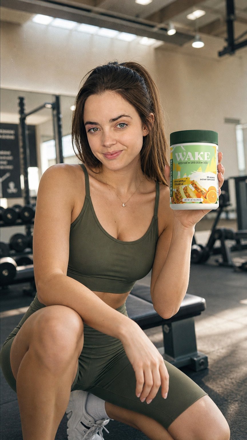 AI product shot of Wake – Pineapple Orange