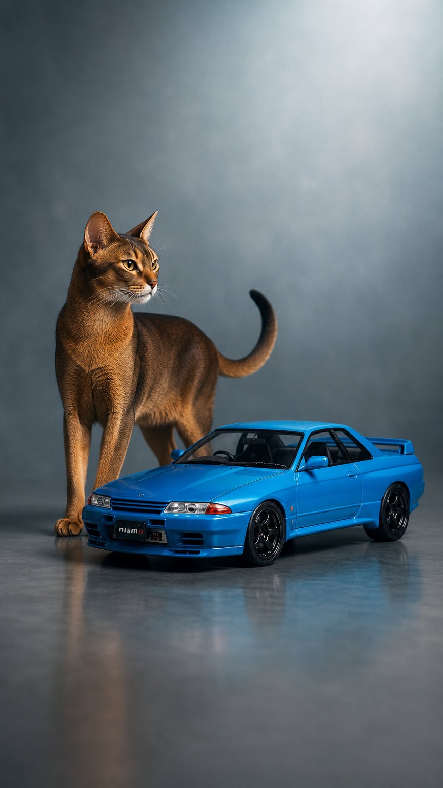 AI product shot of Nissan Skyline GT-R (R32) 1/18 Motorhelix