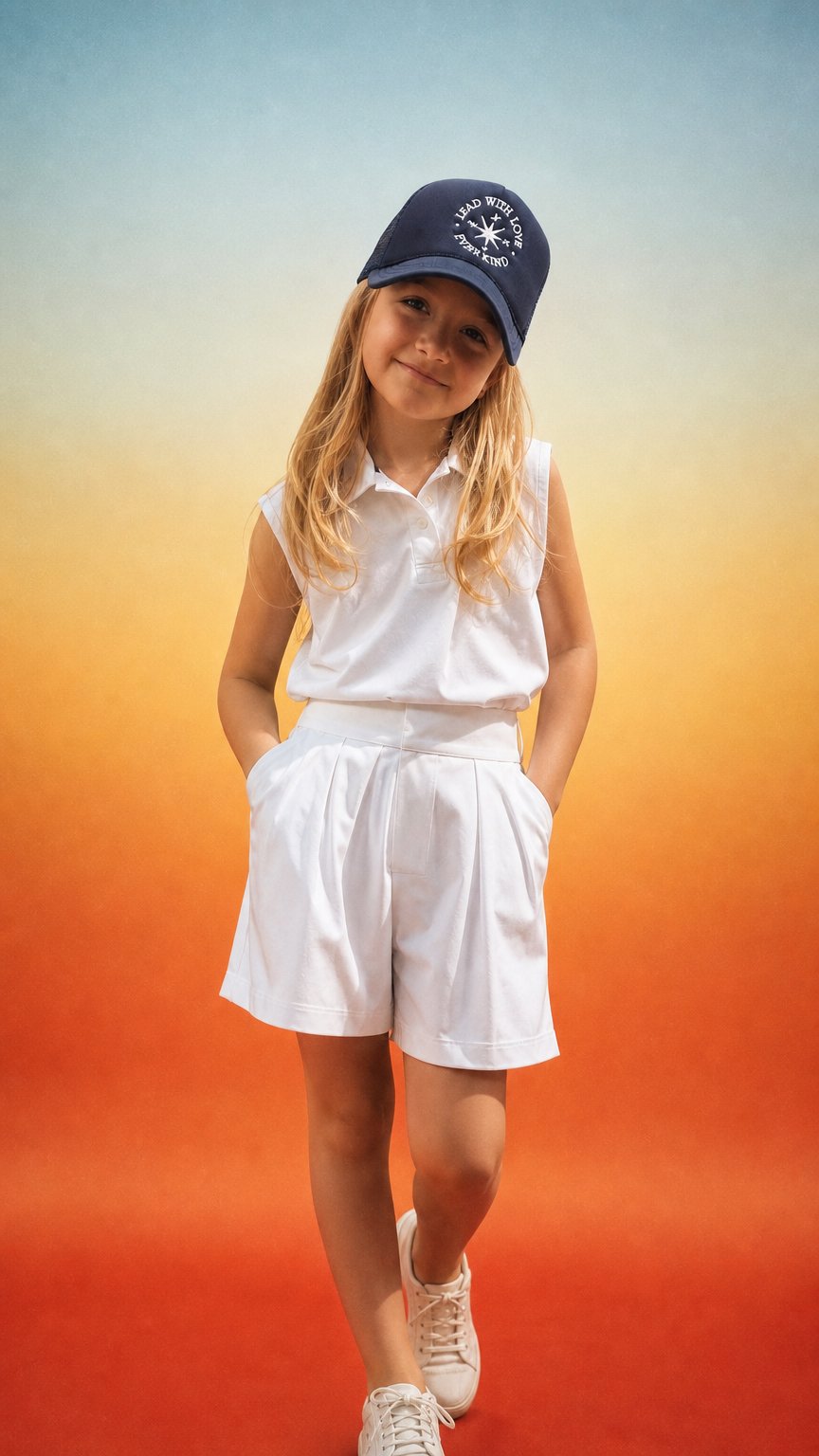 AI product shot of *Youth* Lead with Love - Navy