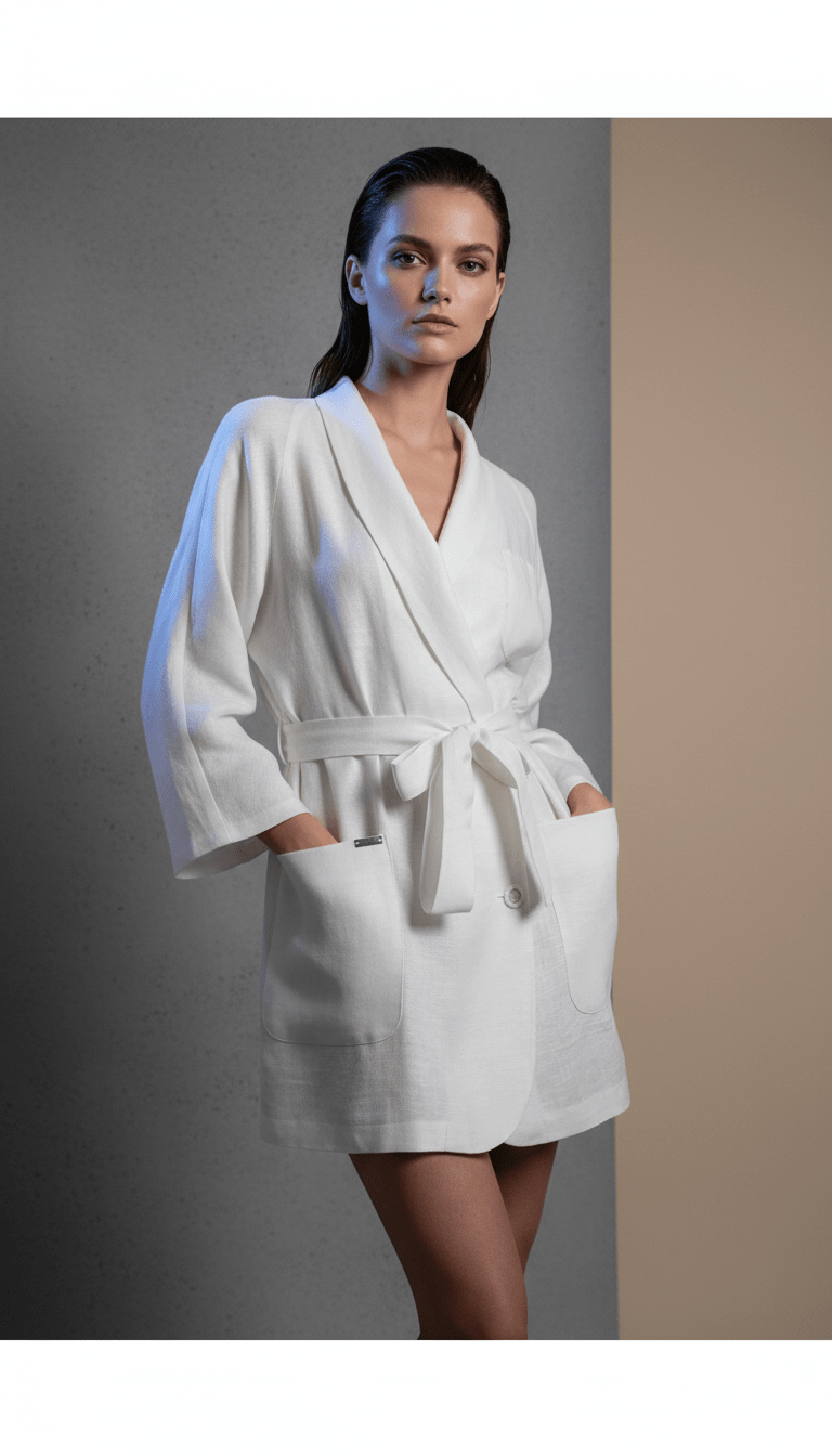 AI product shot of Pearlwash Hemp Blazer Dress