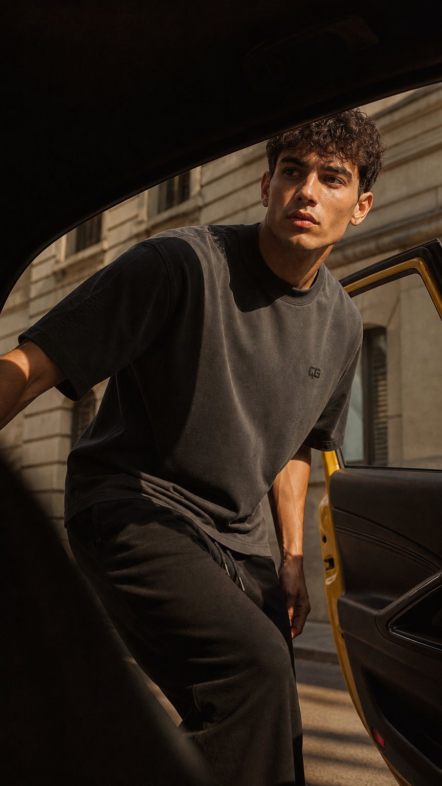AI product shot of DROP_0001 Boxy-T-Shirt Herren