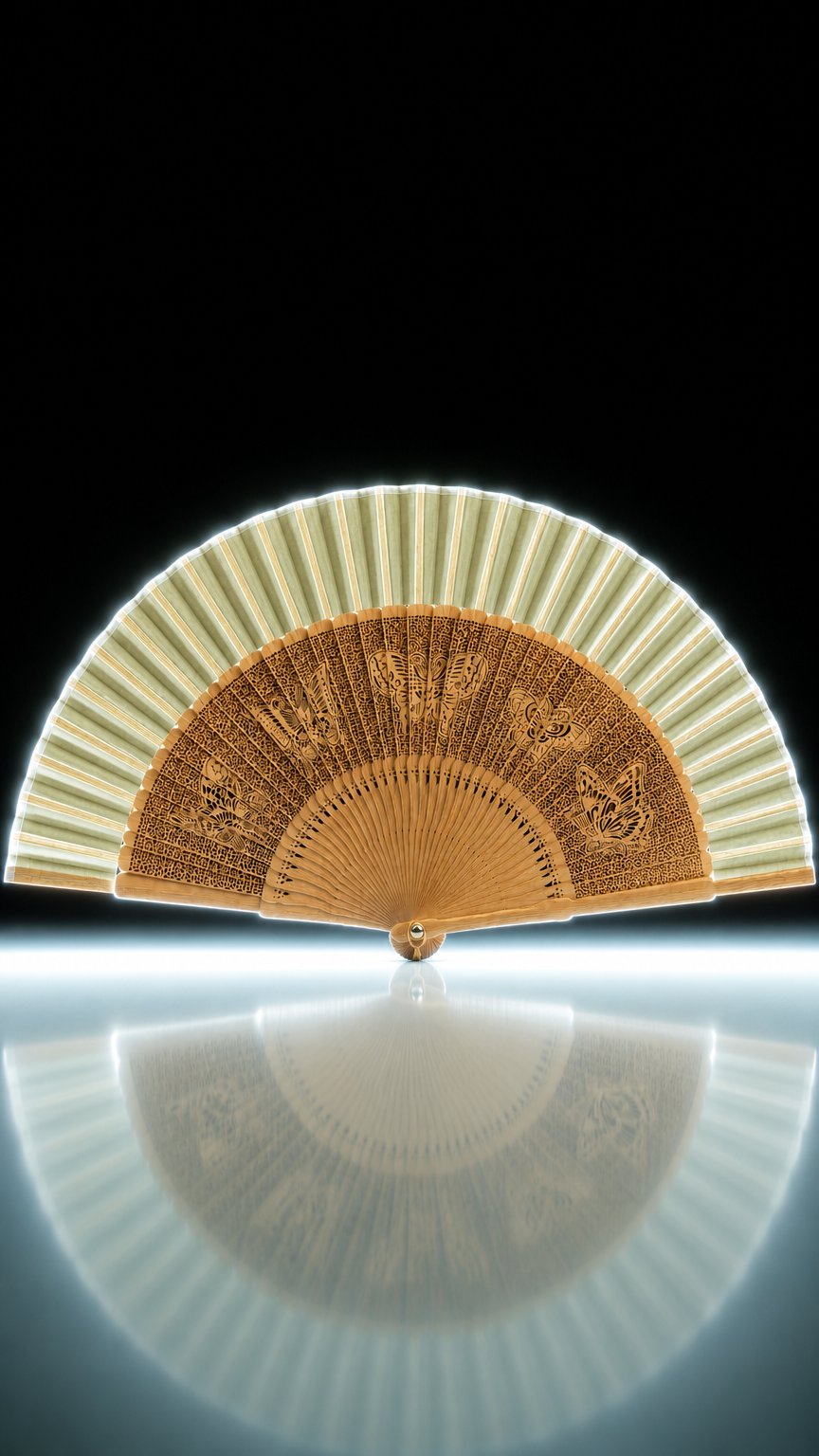 AI product shot of Handfan - Lemina