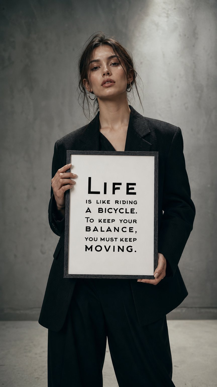 AI product shot of Постер LIFE в чёрной рамке
