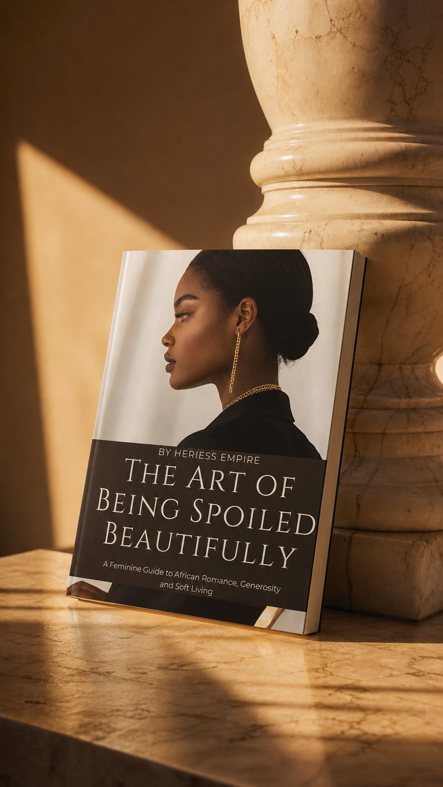 AI product shot of The Art of Being Spoiled Beautifully By African Men