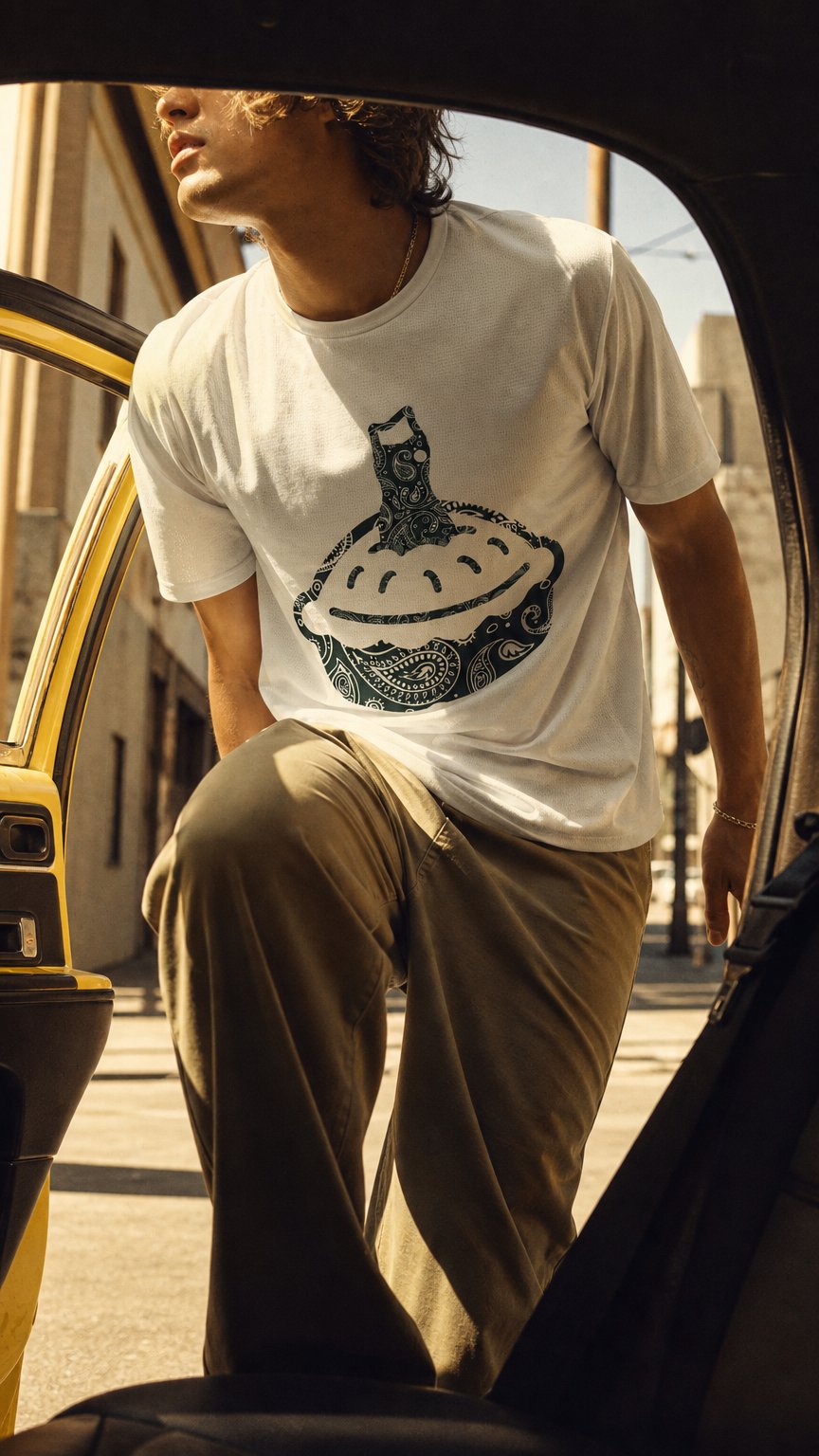 AI product shot of Green Bandana Tech