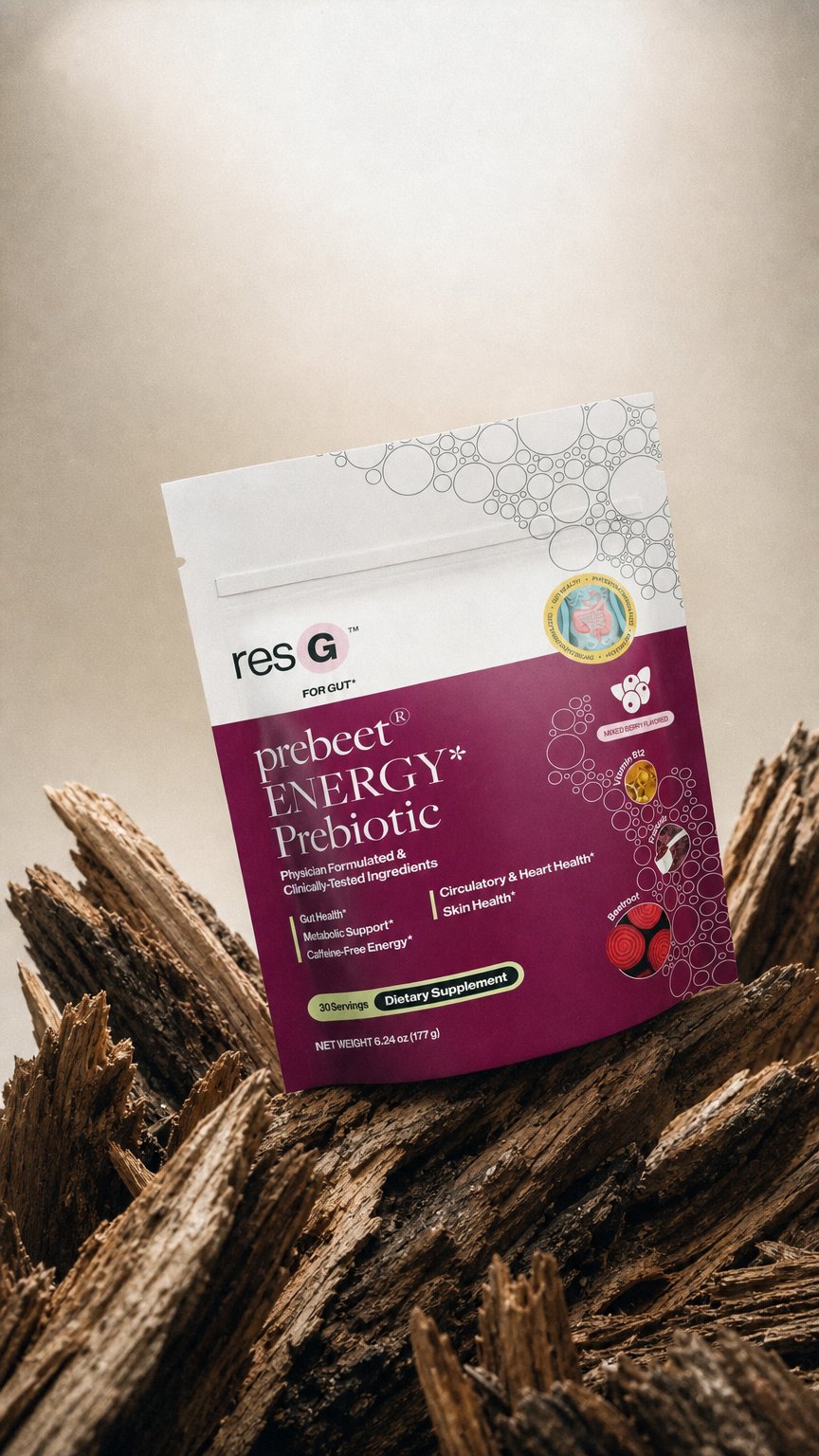 AI product shot of resG® prebeet ENERGY Prebiotic