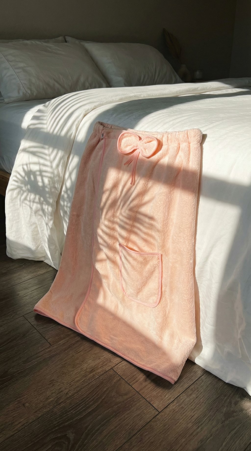 AI product shot of Lovelee Luxury Bath Wrap & Headband