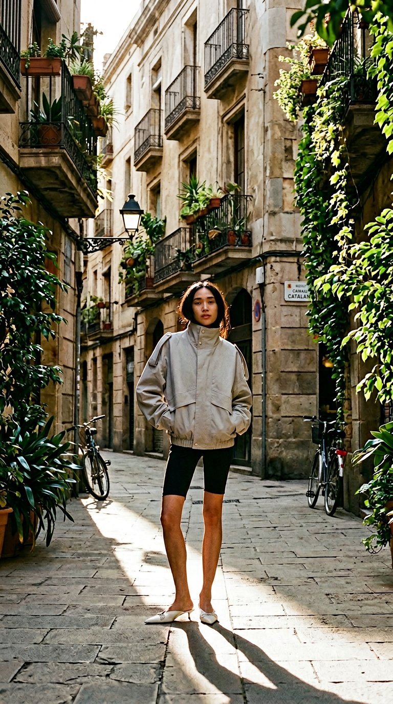 AI product shot of JADY Jacket Ice Grey