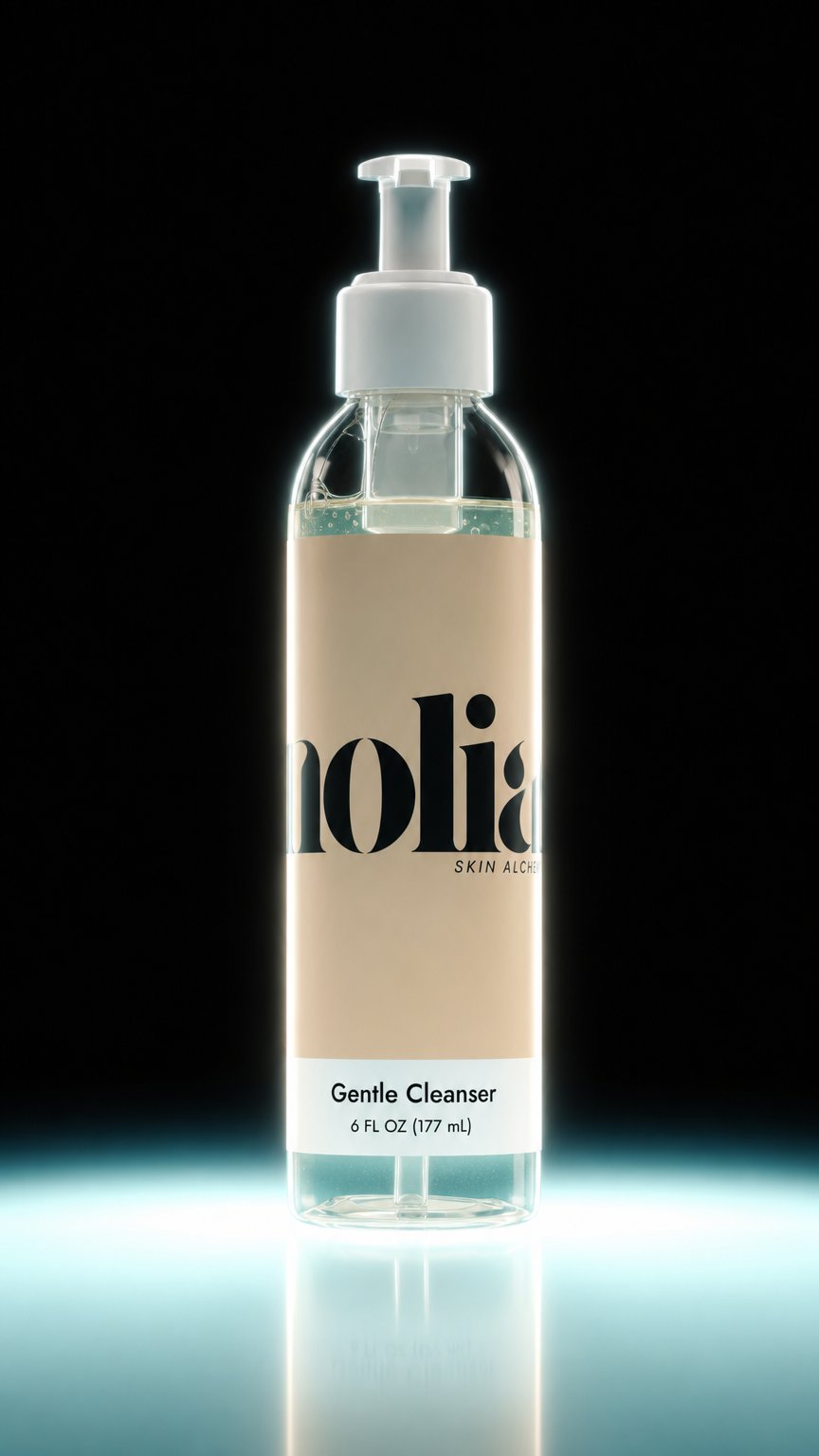 AI product shot of Gentle Face and Body Cleanser, 6oz