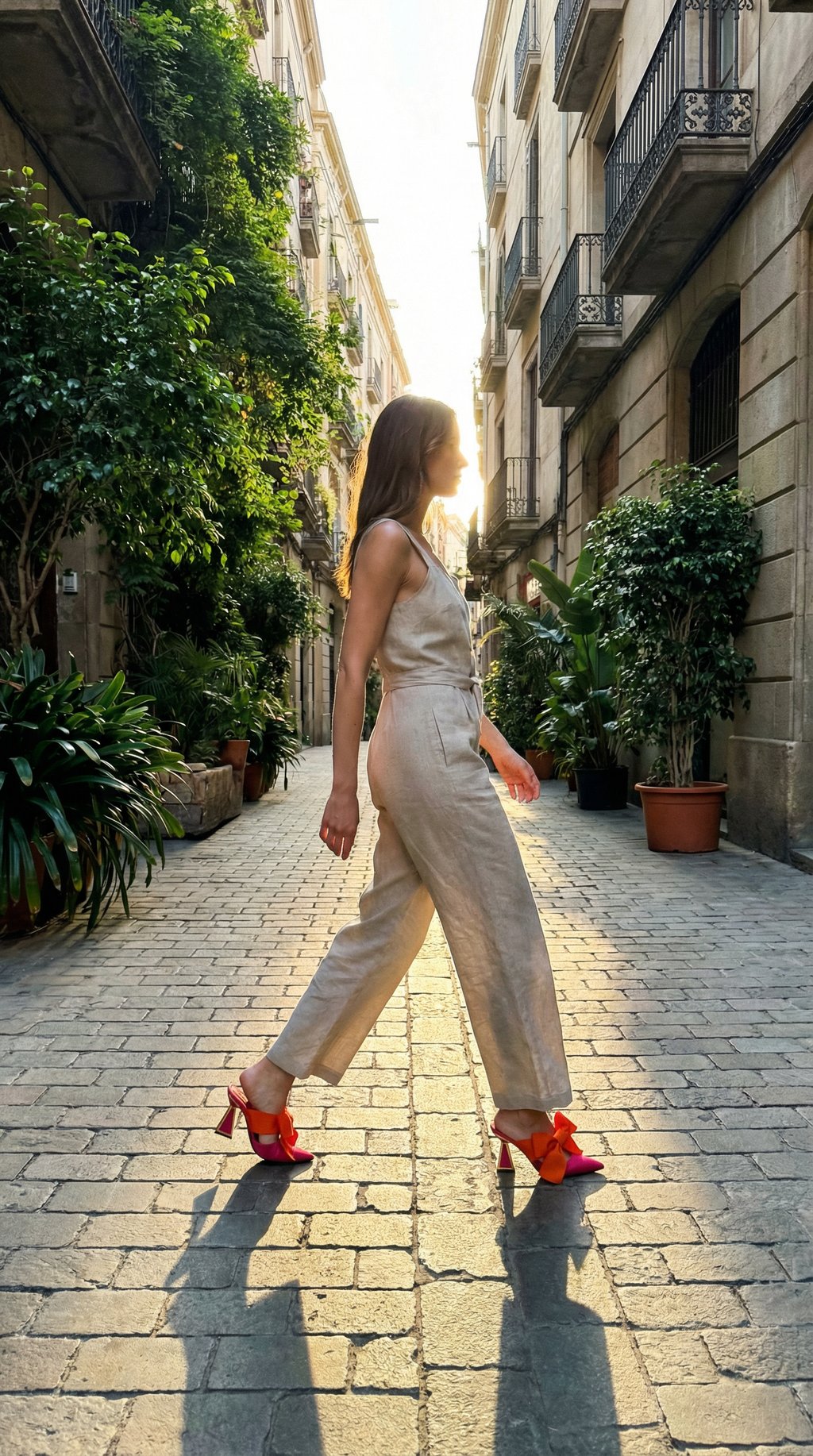 AI product shot of Zestra Mules