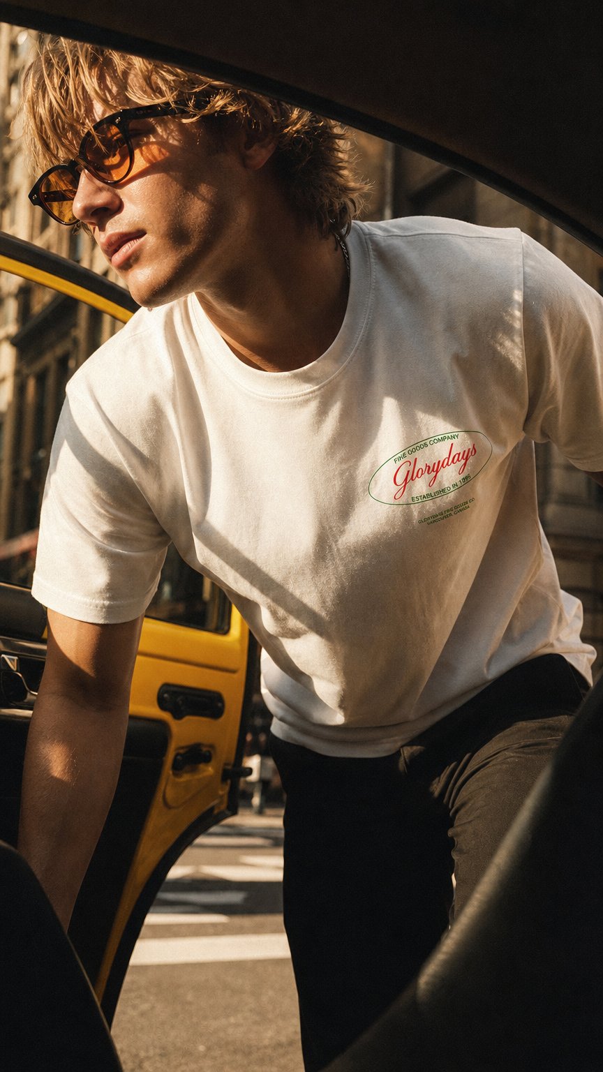 AI product shot of Grocer T-Shirt