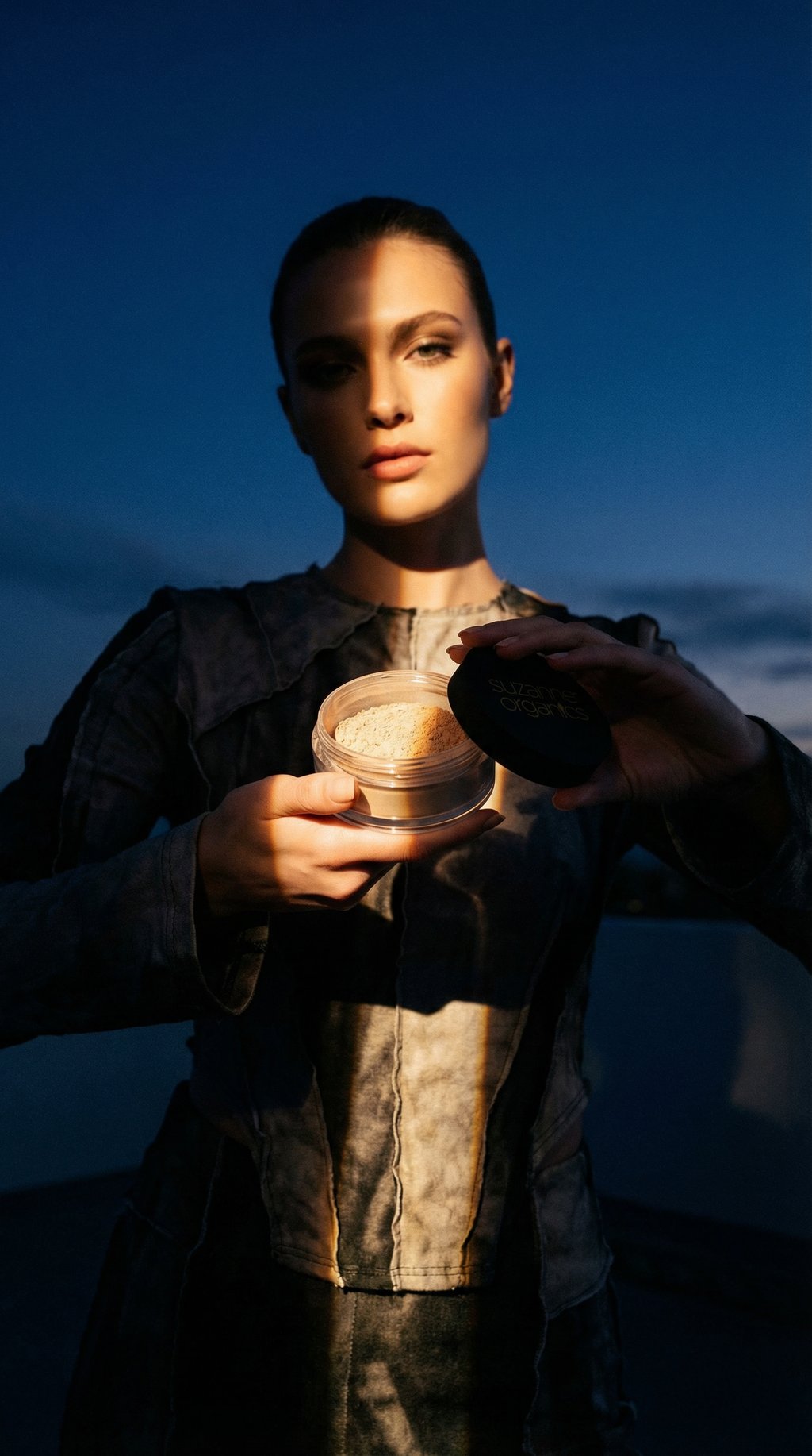 AI product shot of Matte Finish Loose Powder - Honey