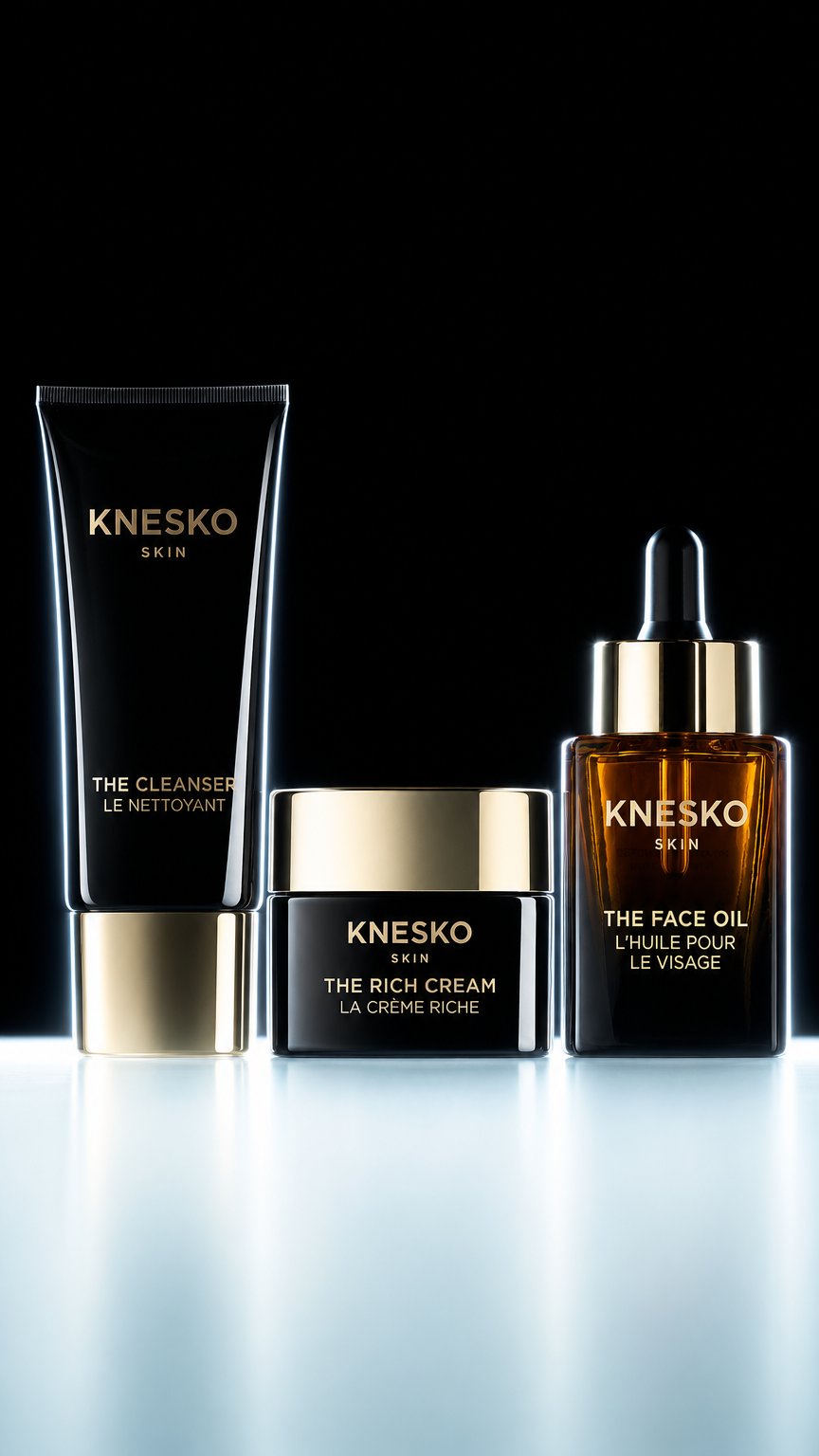 AI product shot of Travel Size Skincare Set