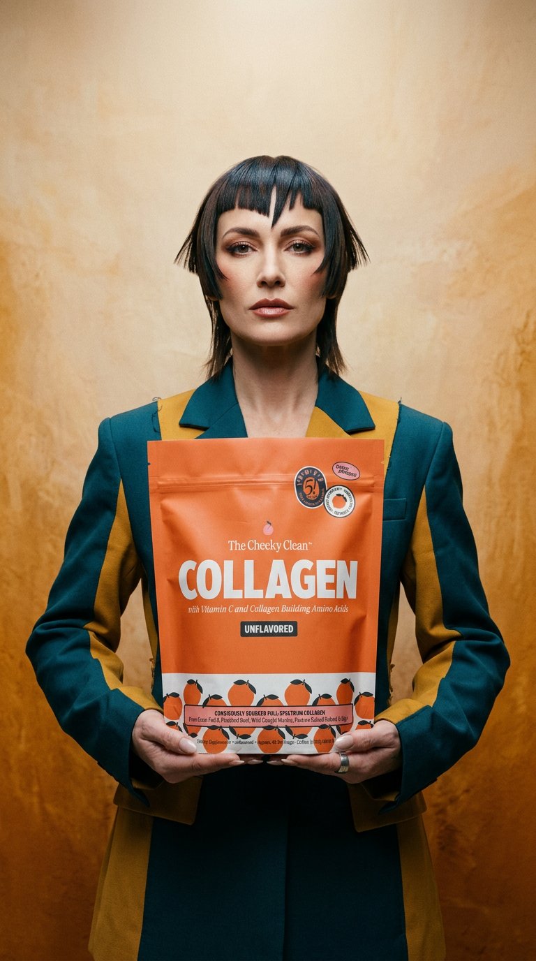 AI product shot of Collagen by TheCheekyClean