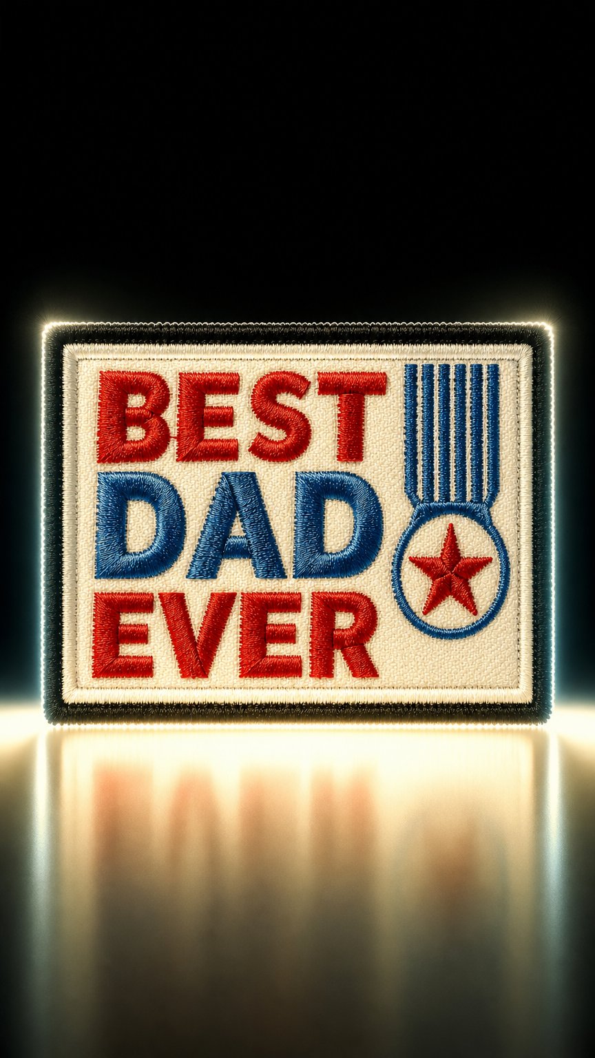 AI product shot of Patch - Best Dad Ever