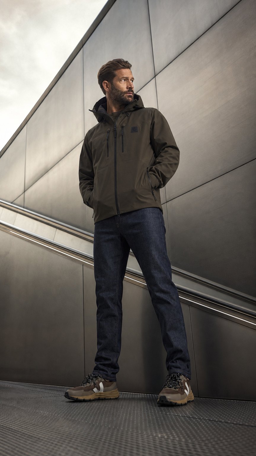 AI product shot of Markham Hardshell Jacket