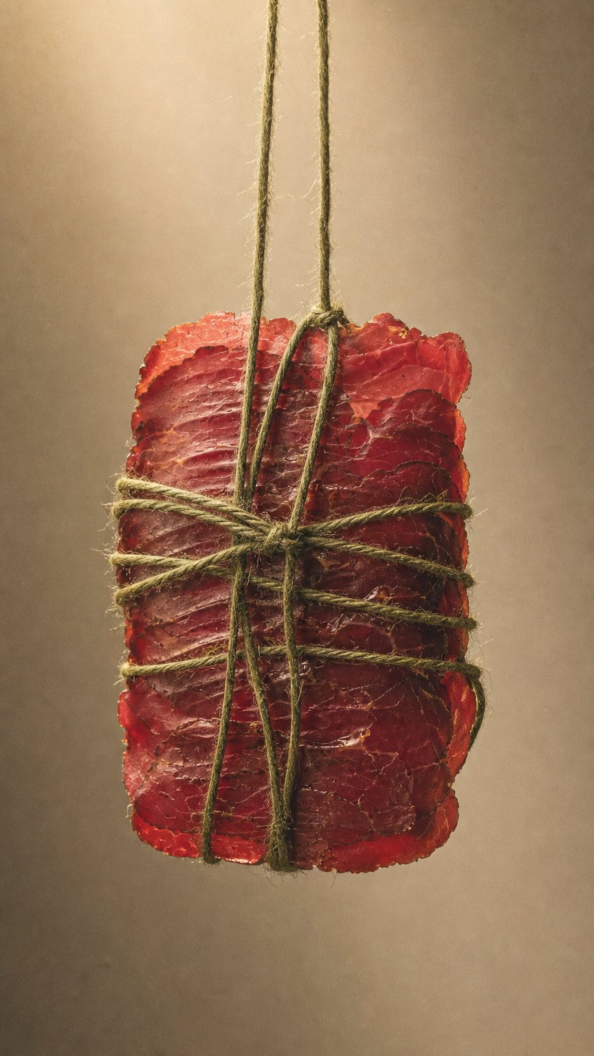 AI product shot of Pinot Noir Gin Bresaola