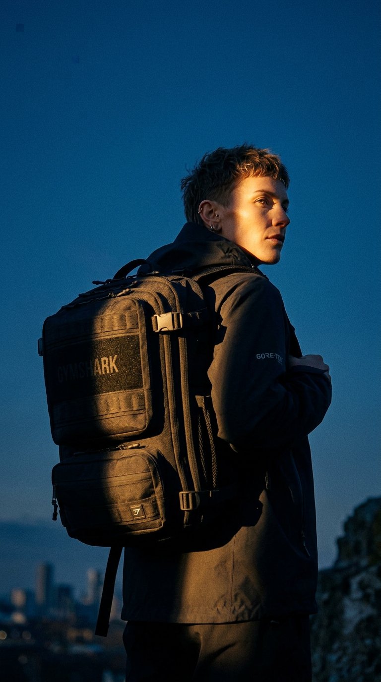 AI product shot of Tactical Backpack