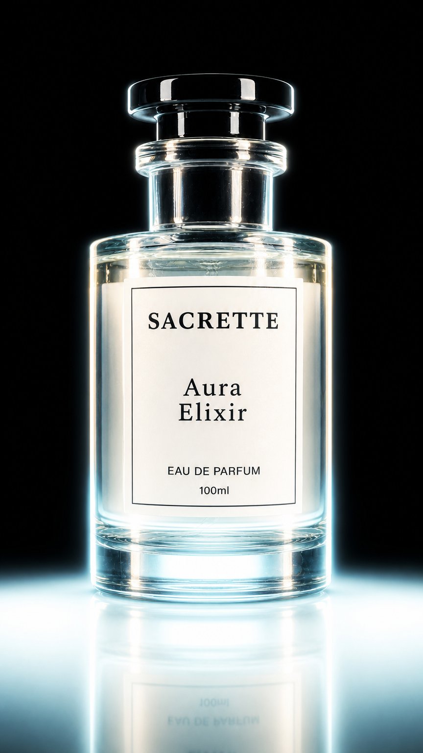 AI product shot of Sacrette Aura Elixir