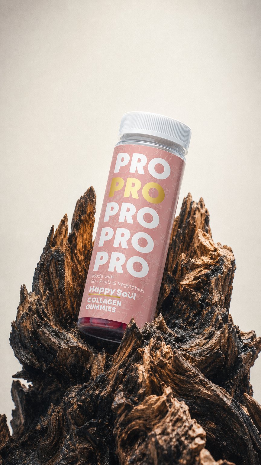 AI product shot of Low-Sugar Protein Gummies