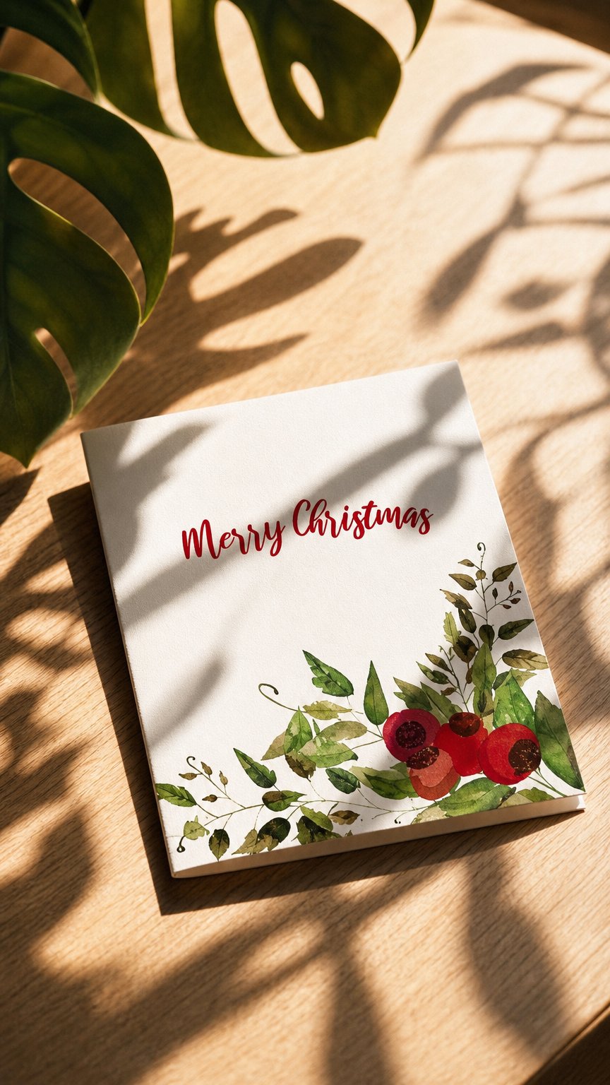 AI product shot of Animals and Berries - Christmas Cards - Set of 10