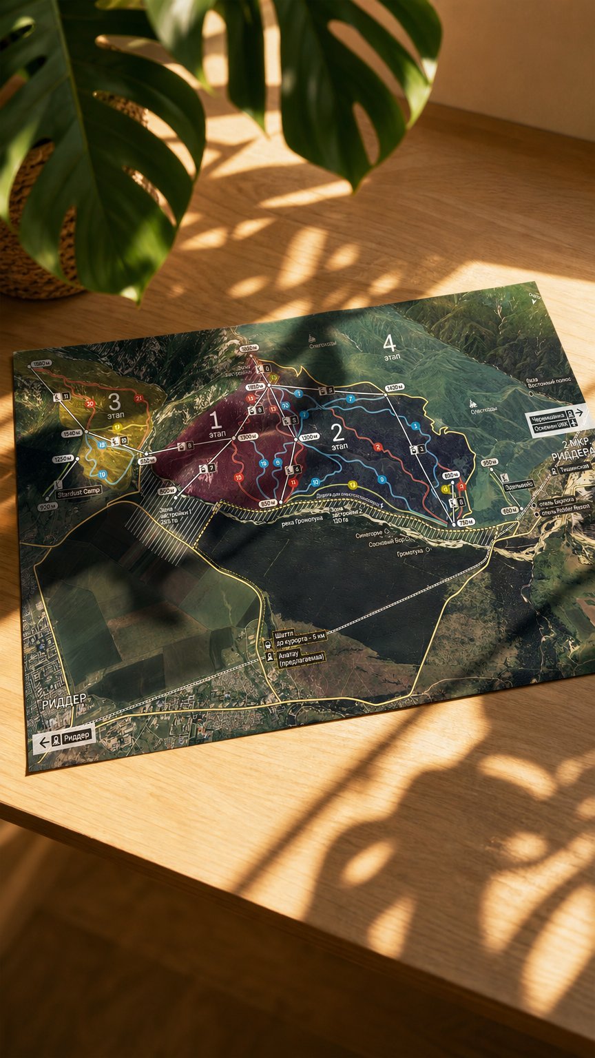 AI product shot of Риддер. Всесезонный туристско-спортивный кластер