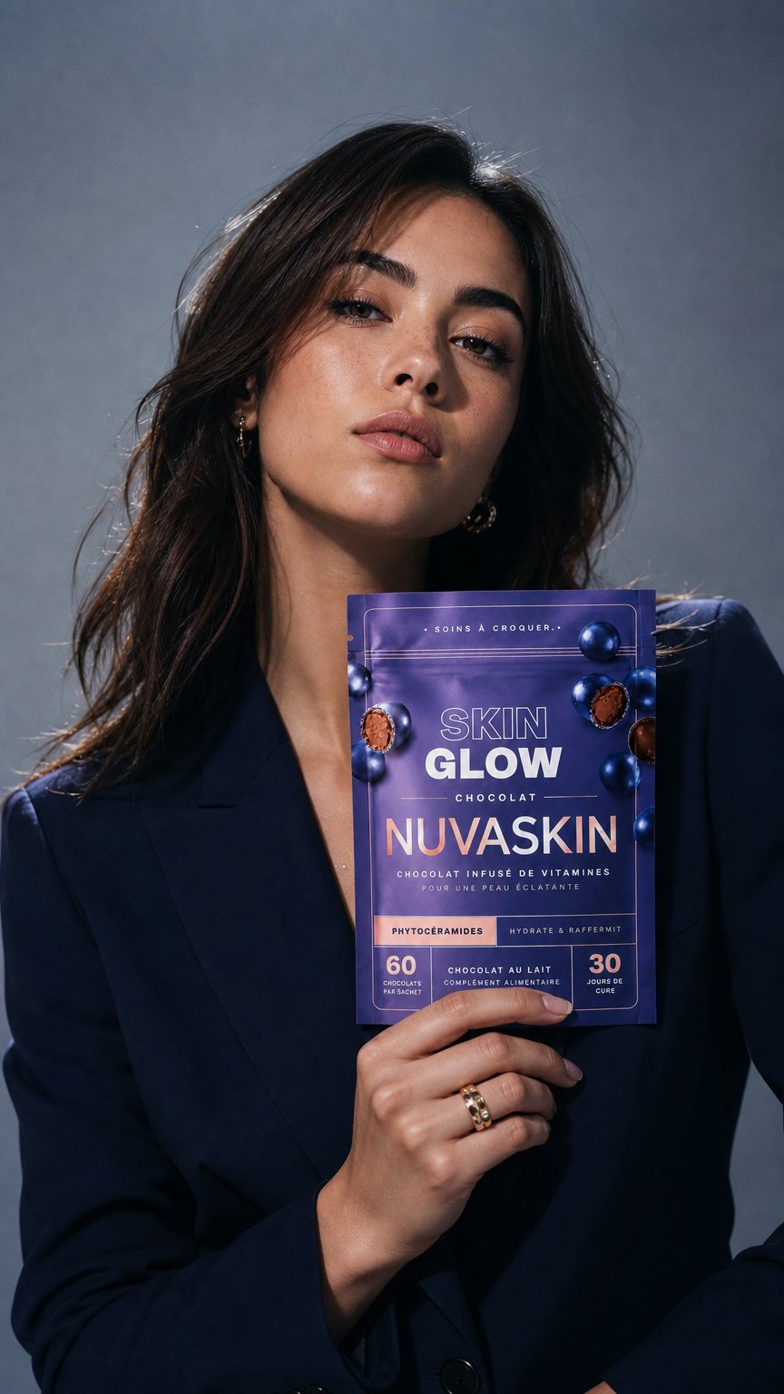 AI product shot of Skin Glow Chocolat