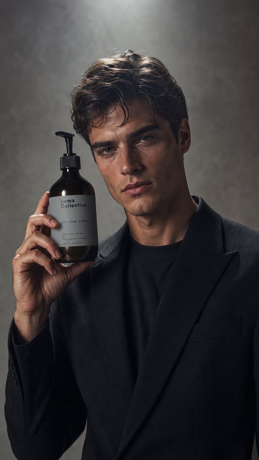 AI product shot of Men's Daily Care Routine -15%