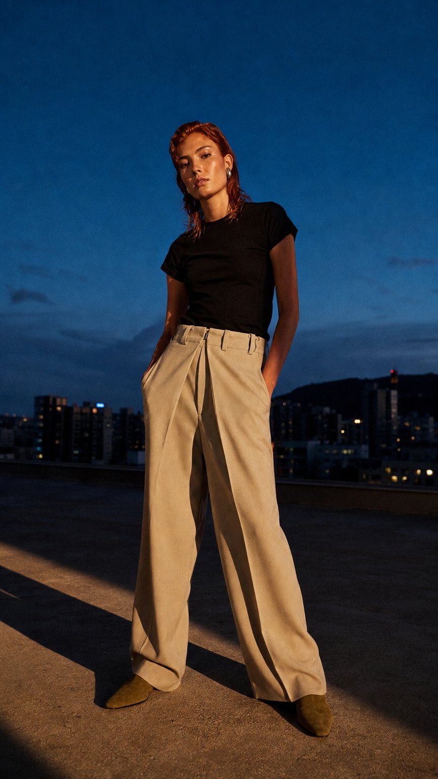 AI product shot of The Twist Trousers