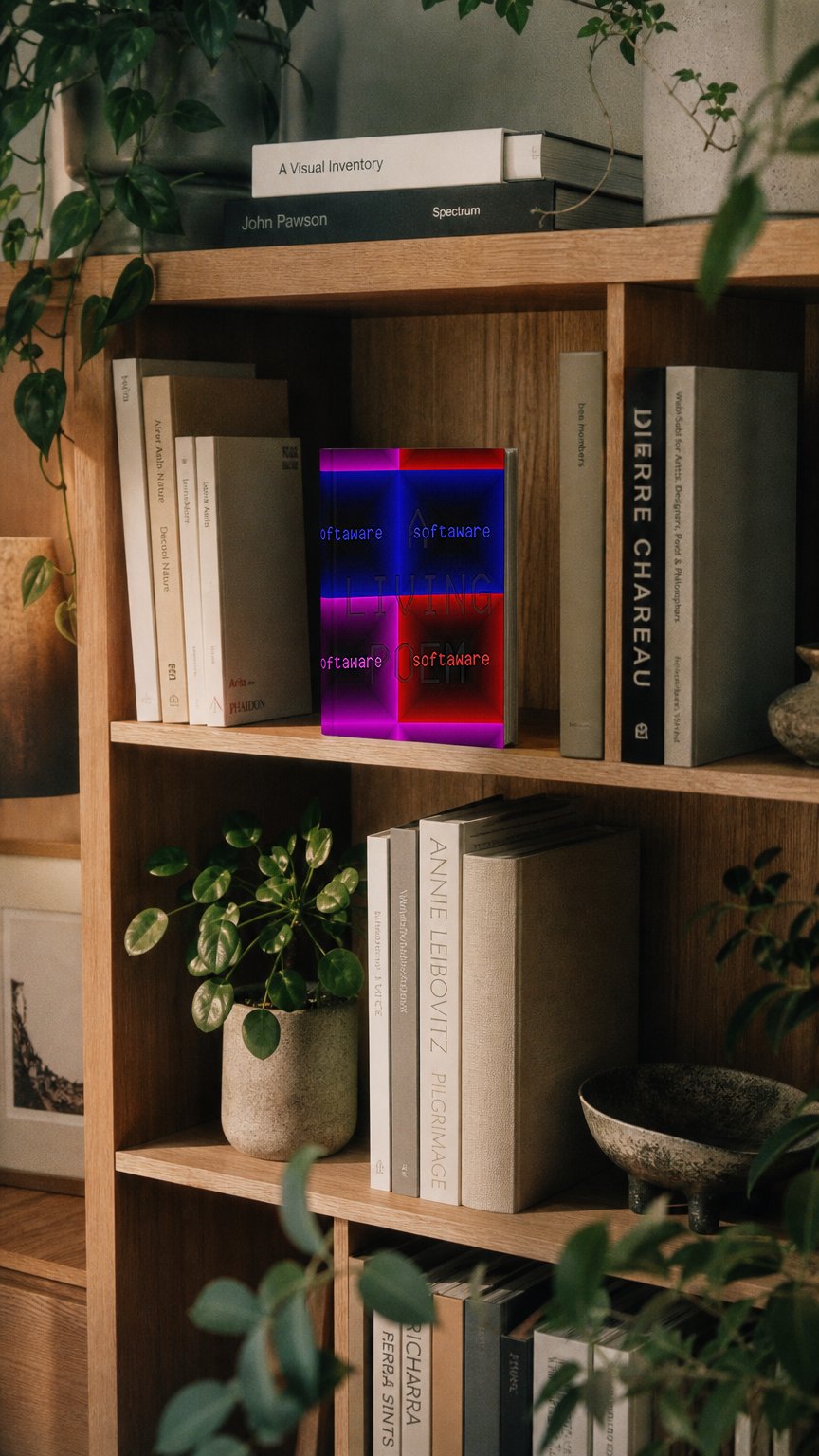 AI product shot of A LIVING POEM: THE CODEX