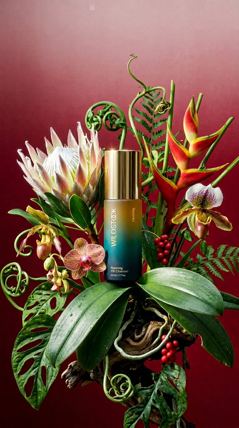 AI product shot of Foaming Oil Cleanser