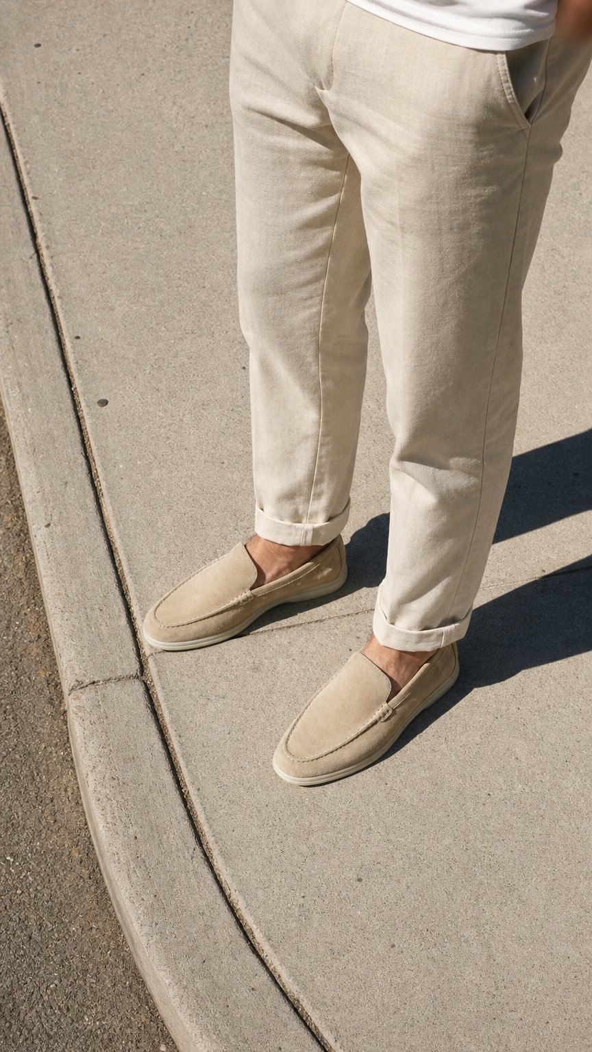 AI product shot of Enzo Suede Loafer
