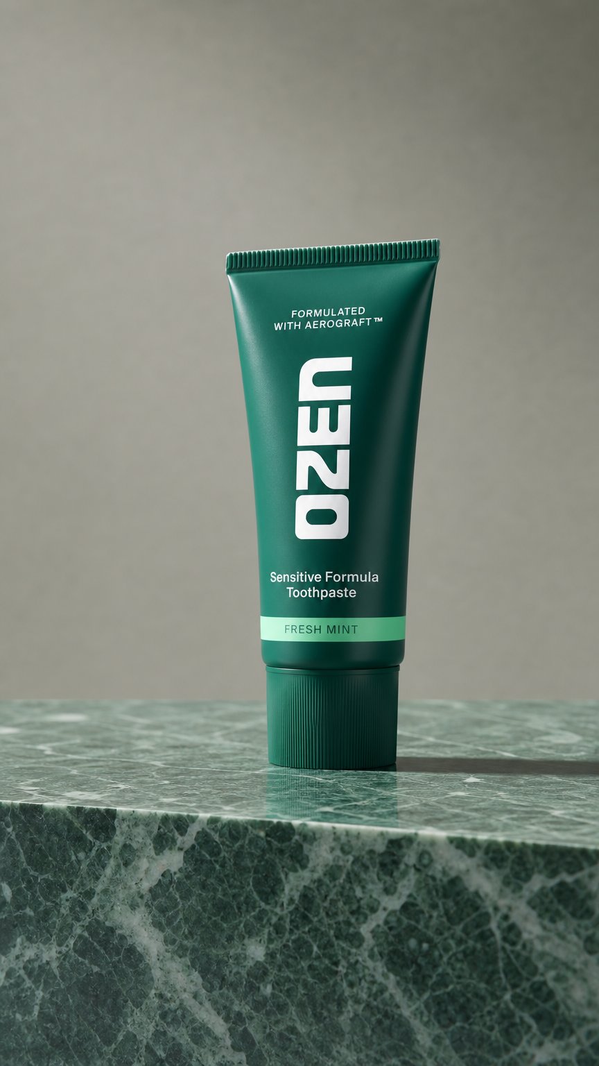 AI product shot of Sensitive Formula Toothpaste - Fresh Mint (25ml)