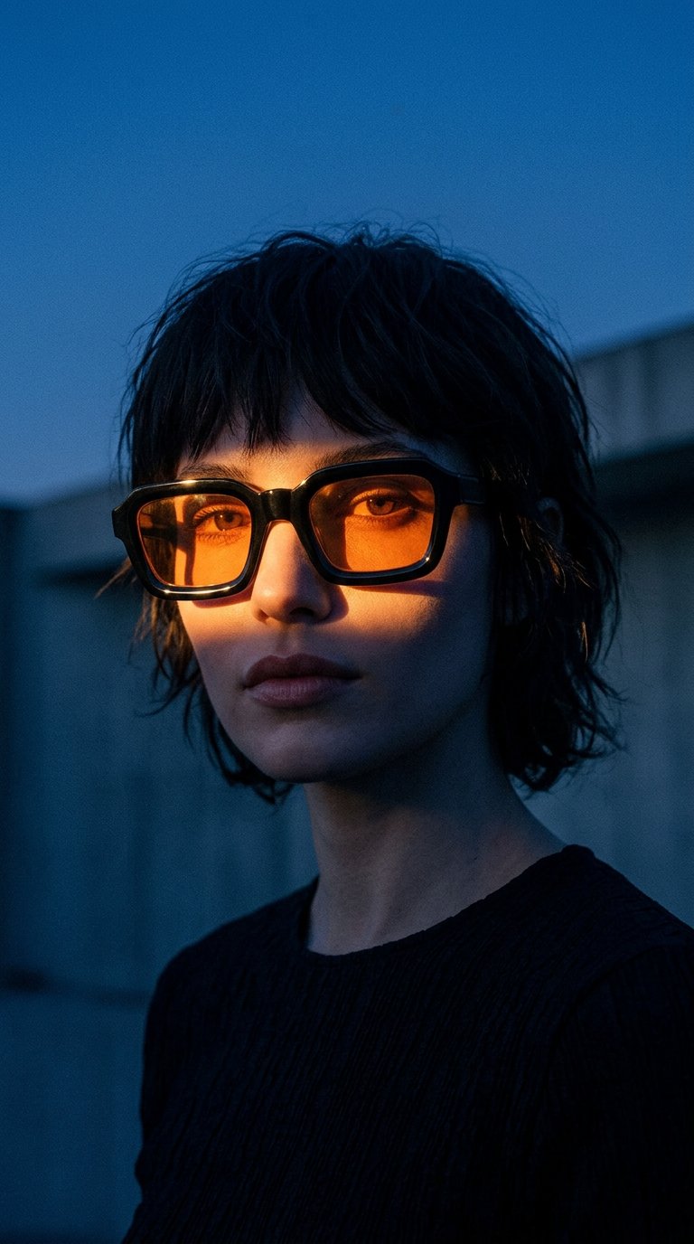 AI product shot of NAYAH Black Orange
