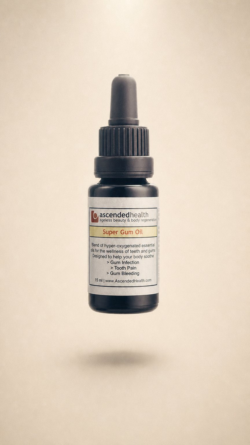 AI product shot of Super Gum Oil