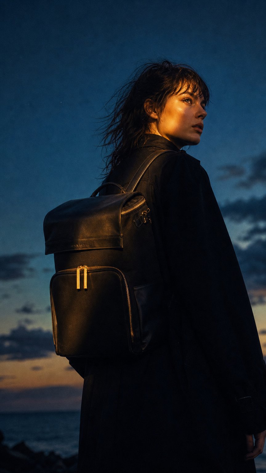 AI product shot of The Billie Backpack