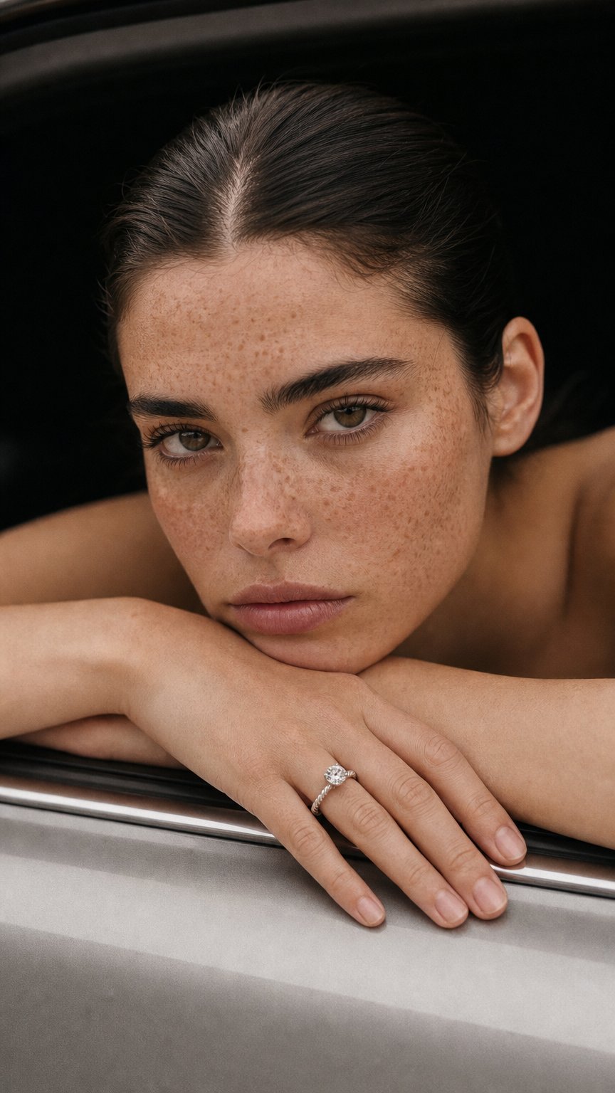 AI product shot of Aurelia Bloom Diamond Ring