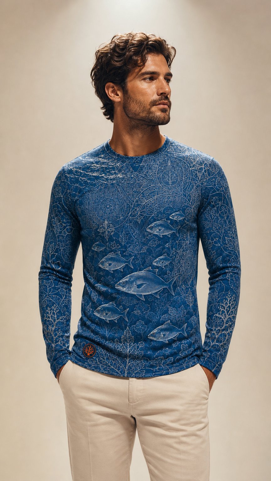 AI product shot of Bluewater Long Sleeve Shirt