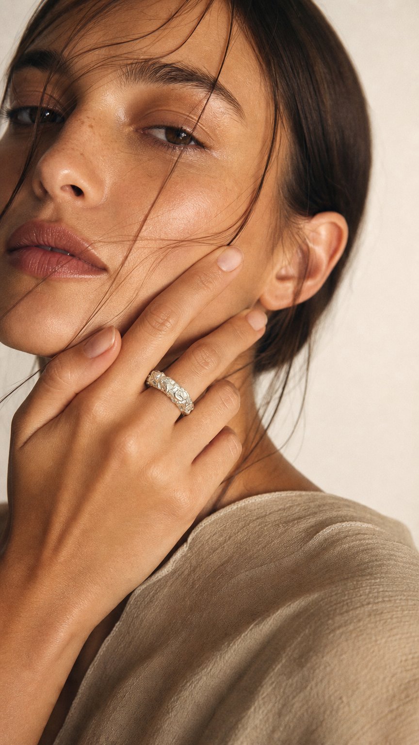 AI product shot of LAVA ring