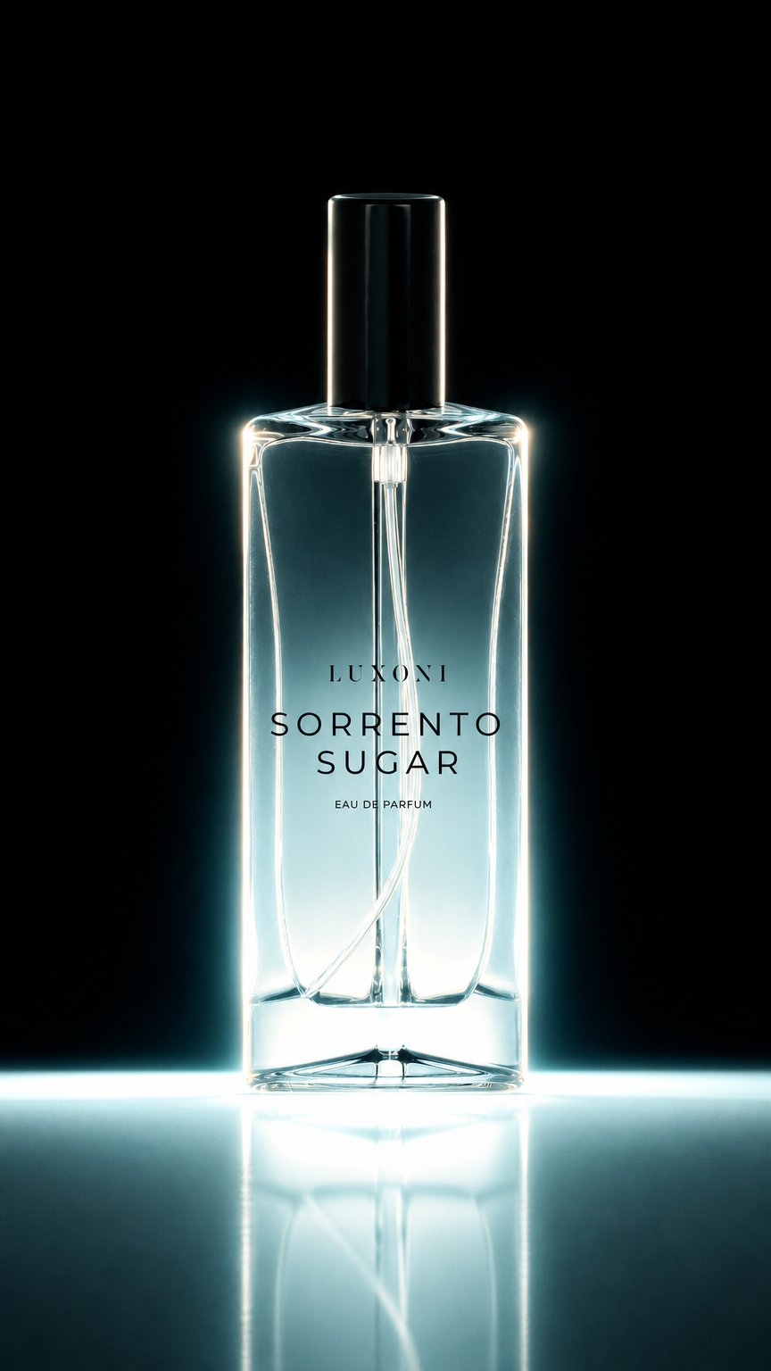 AI product shot of Sorrento Sugar Eau de Parfum (45ml & 2ml)