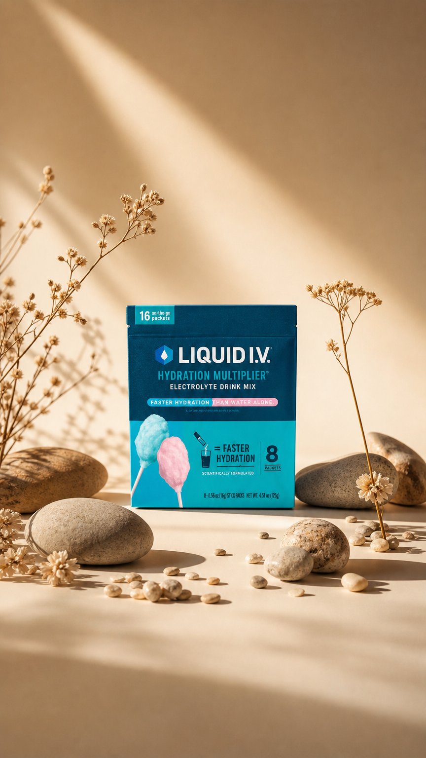 AI product shot of Cotton Candy Hydration Multiplier®