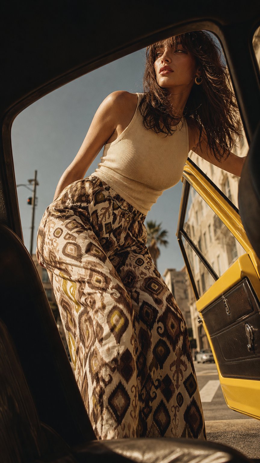 AI product shot of Pantalone fantasia
