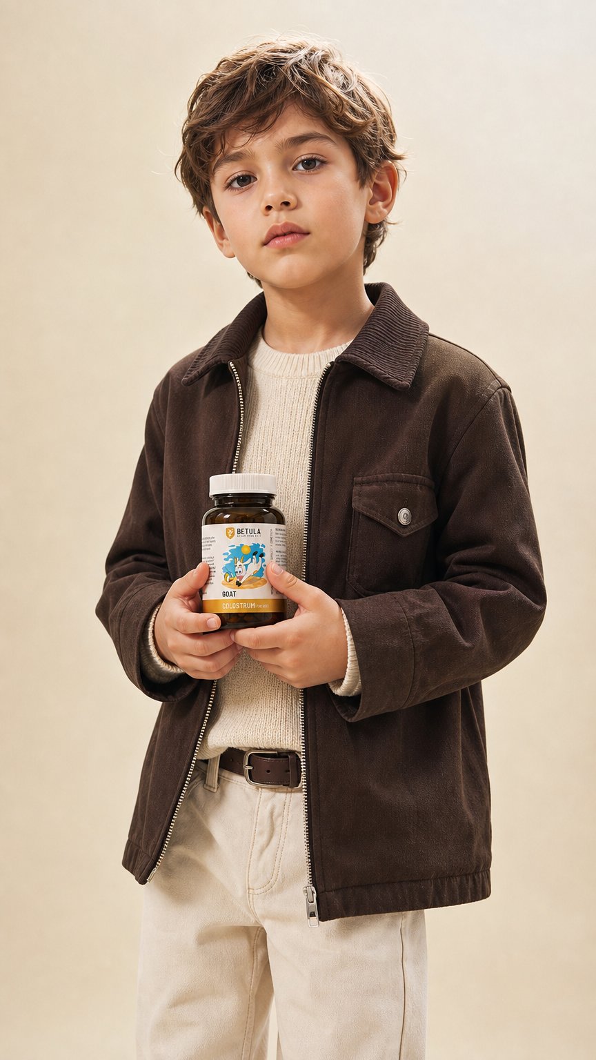 AI product shot of COLOSTRUM FOR KIDS