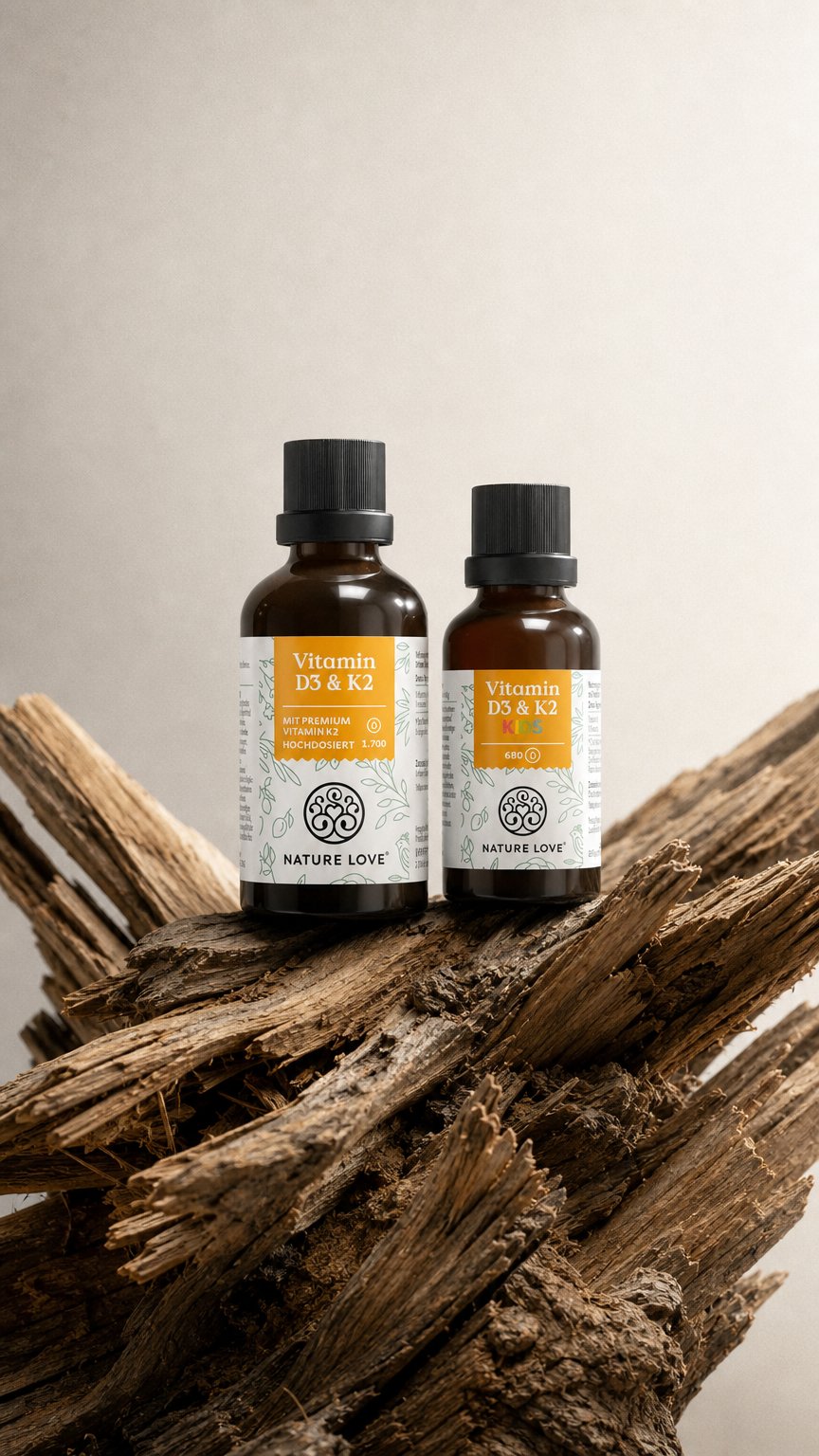 AI product shot of Vitamin D3 & K2 – Family-Set