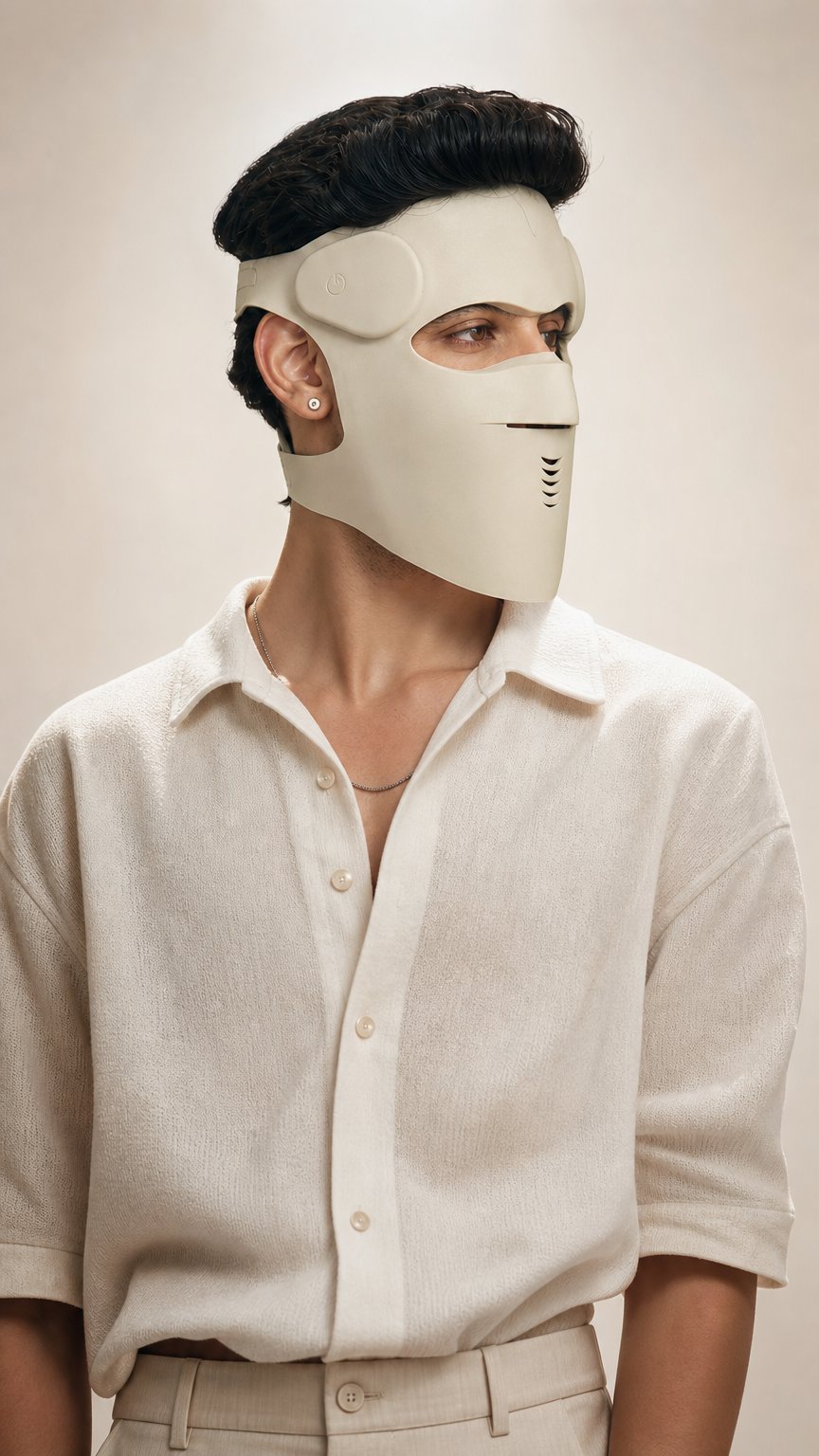 AI product shot of Ouraskin Wireless 9-in-1 LED Face Mask Pro