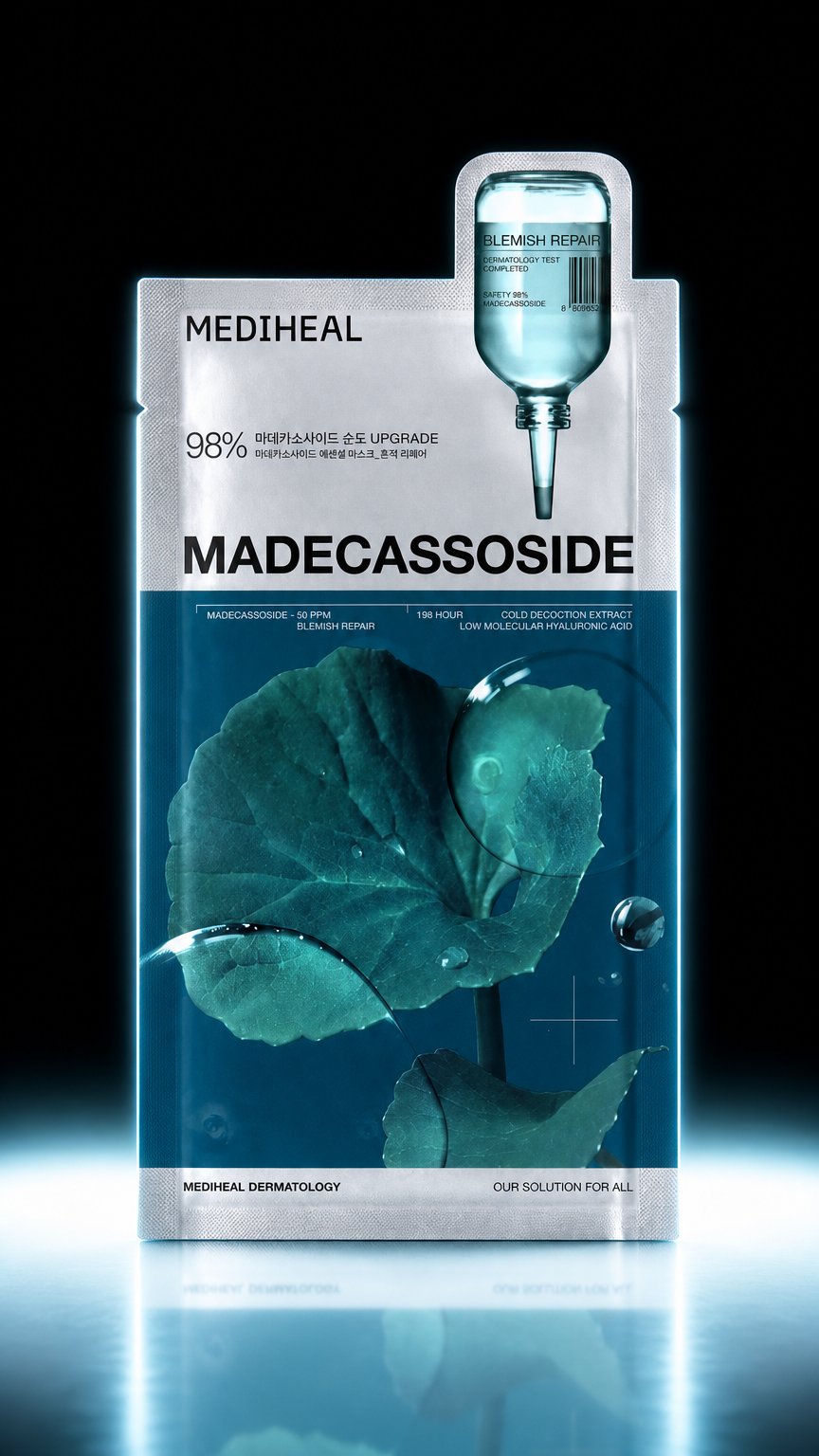 AI product shot of MADECASSOSIDE ESSENTIAL MASK – BLEMISH REPAIR