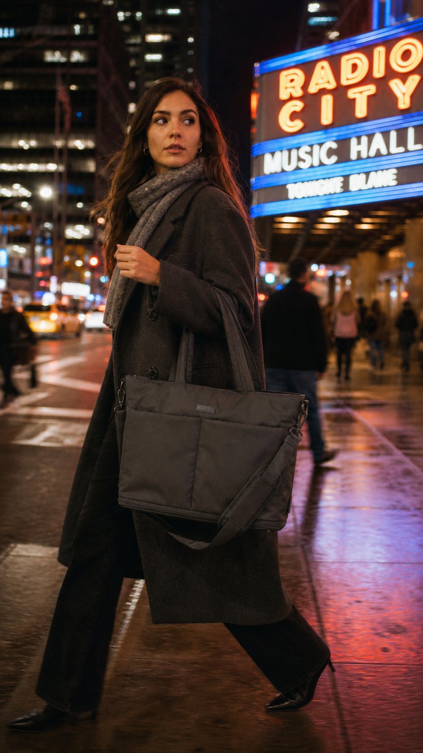 AI product shot of Tate Expandable Tote | Work, Travel And School Bag - Slate
