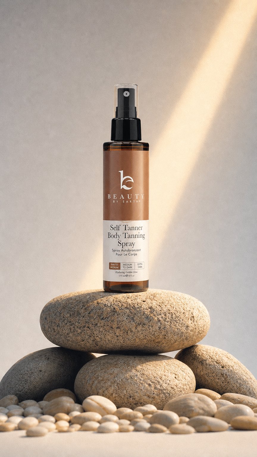 AI product shot of Self Tanner Body Spray - Fair to Medium (DEAL)