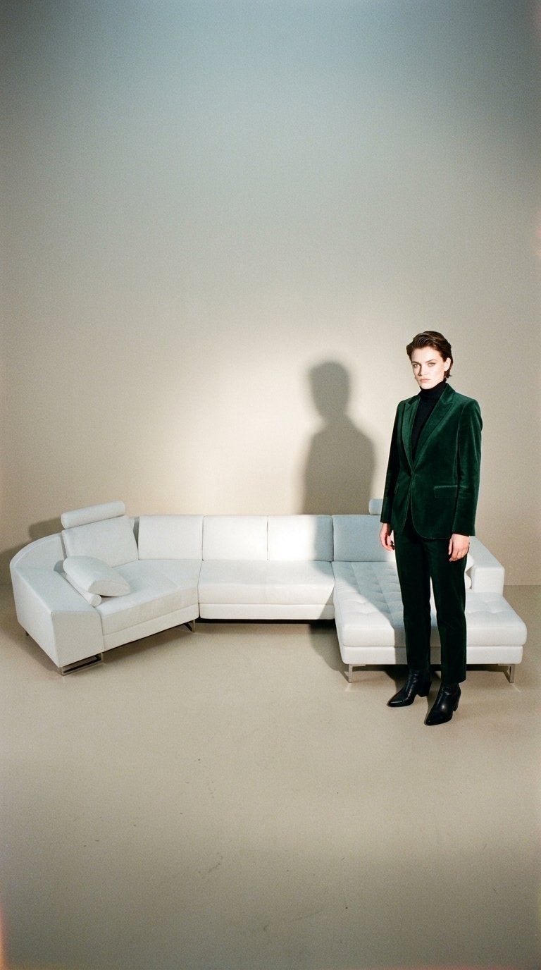 AI product shot of Lingo Chaise Lounge(MODEL-A1116) - Choice Of Leather And Assorted Colours Available