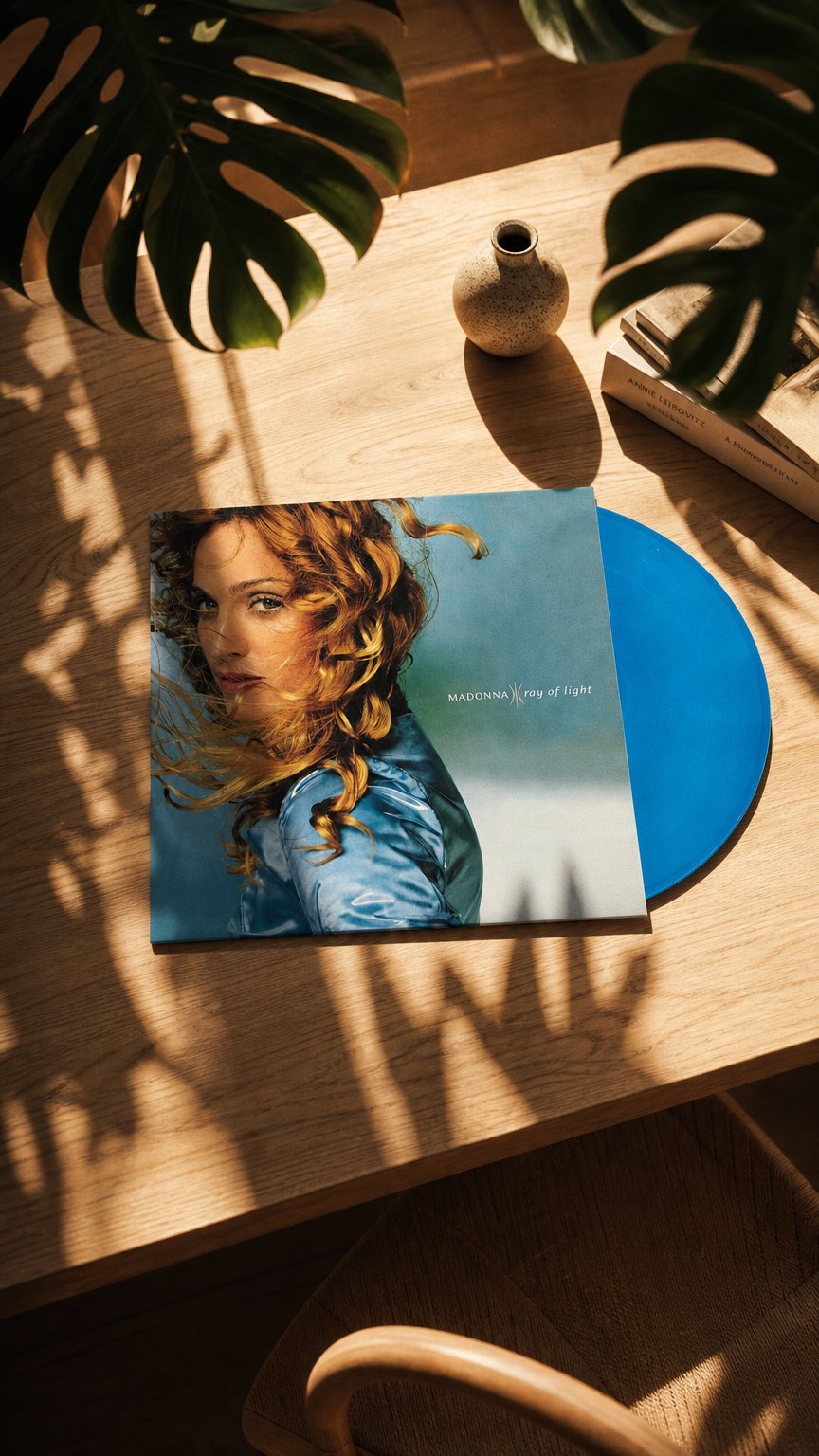 AI product shot of Ray Of Light Blue 2LP (2026 LTD Repress)